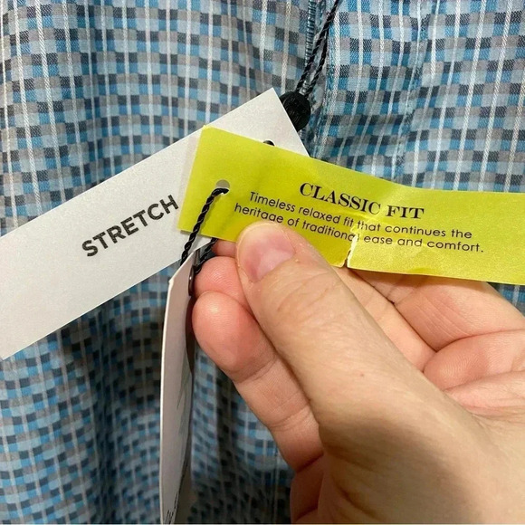 Robert Graham Men's Button up Dress Shirt 2XL Teal Classic Business Cocktail NWT - Picture 8 of 12